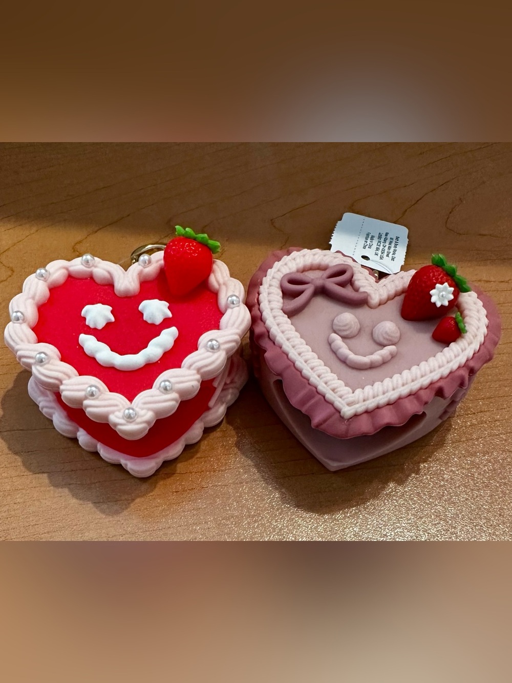 Pink and Red Heart Pocketbac Holders